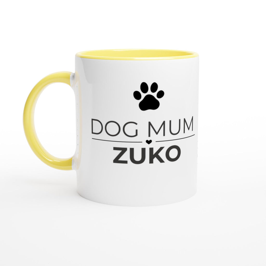 Dog Mum Gift | Personalised Dog Mum Mug | Custom Dog Name Ceramic Coffee Cup