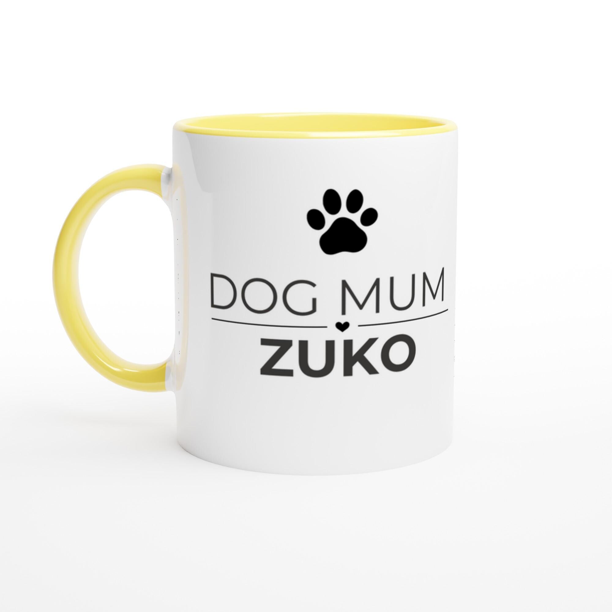 Dog Mum Gift | Personalised Dog Mum Mug | Custom Dog Name Ceramic Coffee Cup