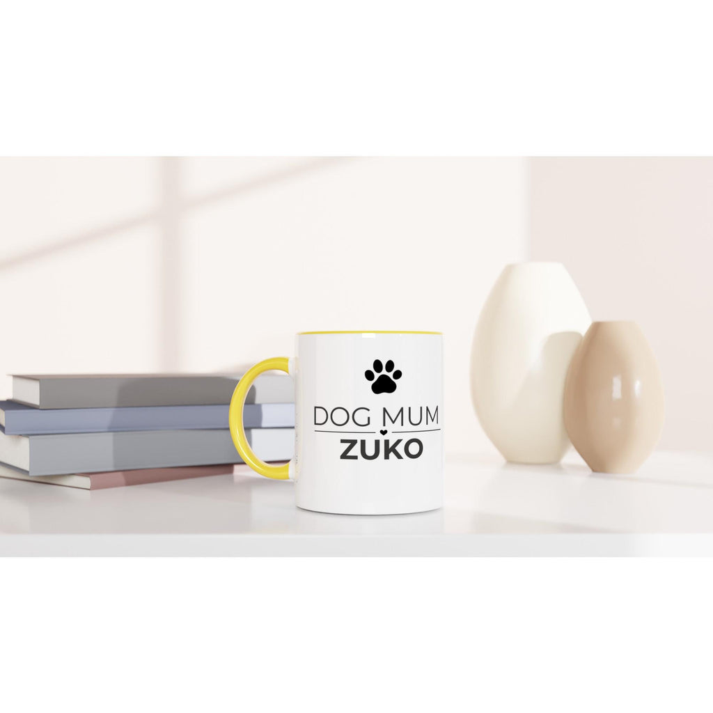 Dog Mum Gift | Personalised Dog Mum Mug | Custom Dog Name Ceramic Coffee Cup