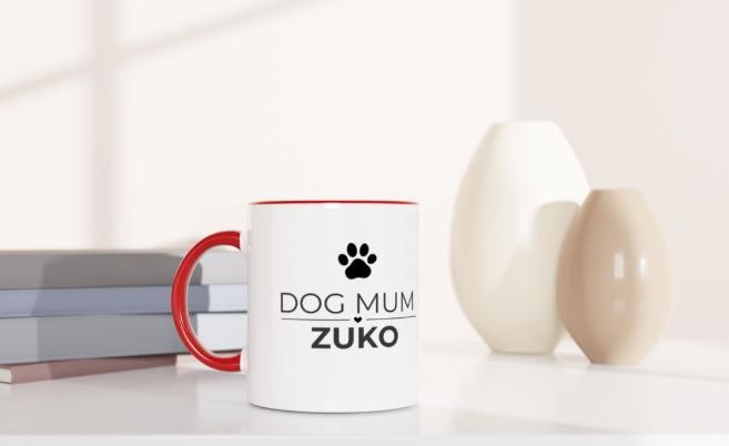Dog Mum Gift | Personalised Dog Mum Mug | Custom Dog Name Ceramic Coffee Cup