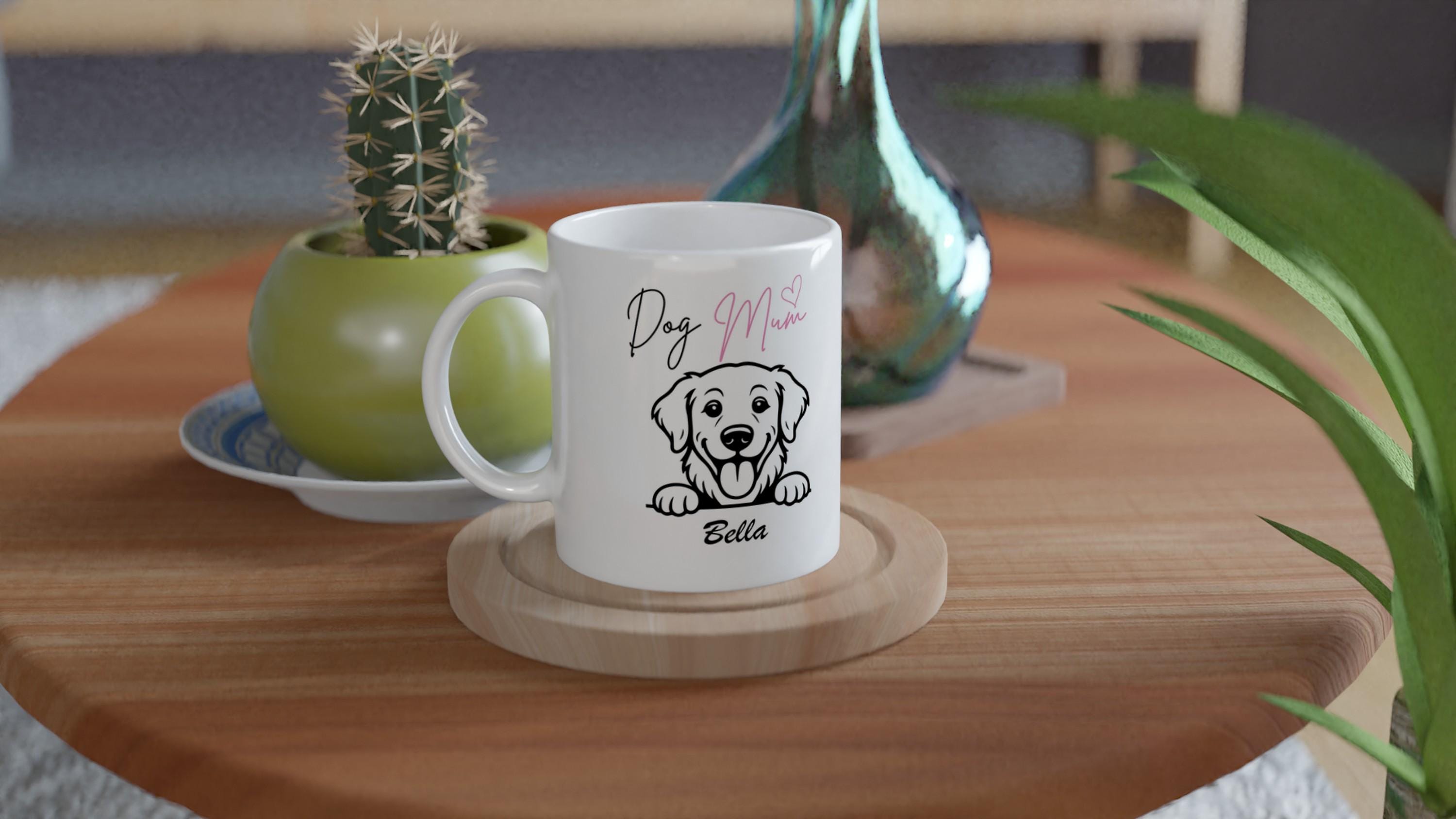 Golden Retriever Dog Mum Mug | Personalised Dog Mum Ceramic Mug