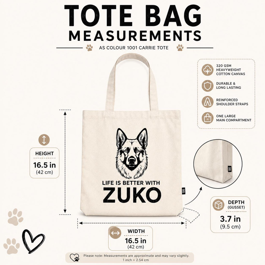 Dog Mum Bag | Life Is Better With Your Dog Canvas Tote