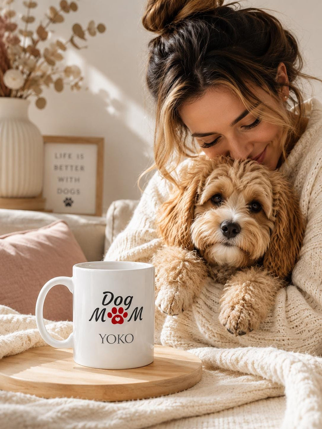 Personalised Dog Mum Mug | Custom Dog Name Coffee Cup | Ceramic 11oz
