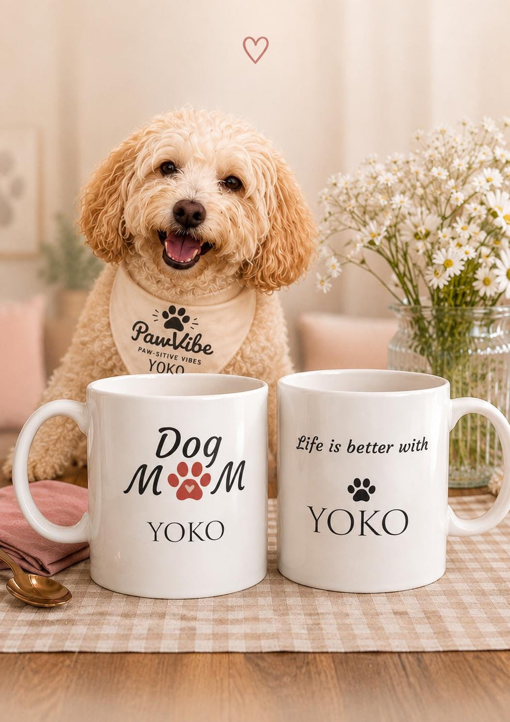 Personalised Dog Mum Mug | Custom Dog Name Coffee Cup | Ceramic 11oz