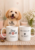 Personalised Dog Mum Mug | Custom Dog Name Coffee Cup | Ceramic 11oz