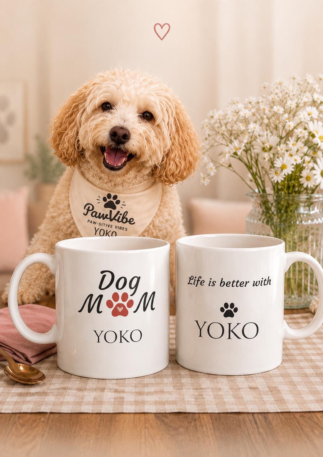 Personalised Dog Mum Mug | Custom Dog Name Coffee Cup | Ceramic 11oz