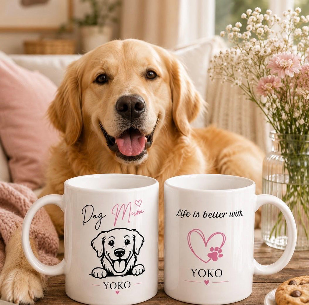 Golden Retriever Dog Mum Mug | Personalised Dog Mum Ceramic Mug