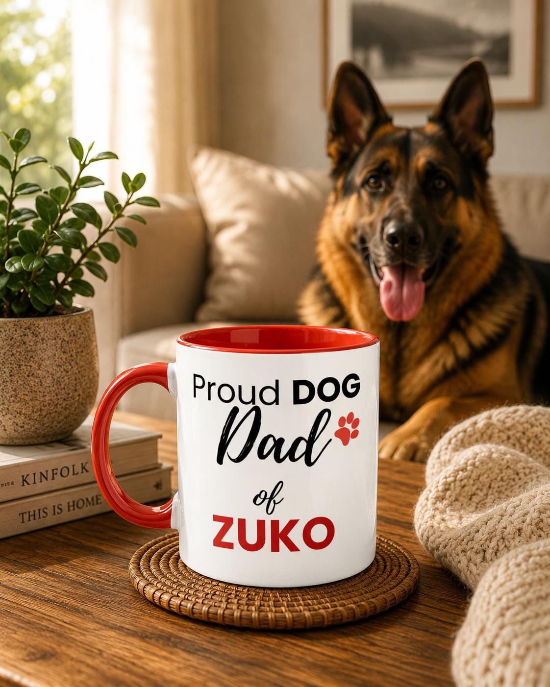 Dog Dad Gift | Personalised Dog Dad Ceramic Mug| Dog Dad Coffee Mug | Proud dog dad