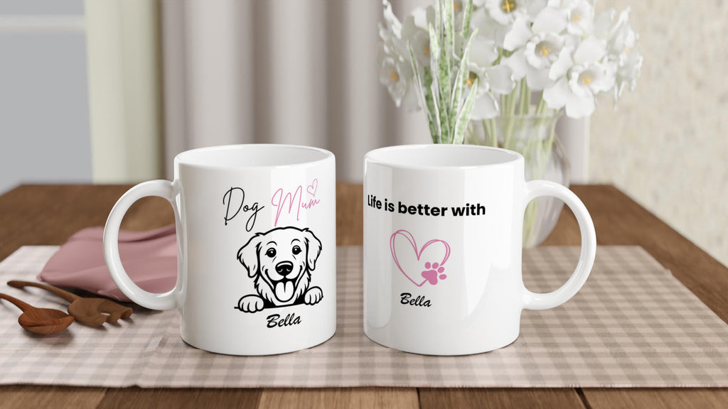 Golden Retriever Dog Mum Mug | Personalised Dog Mum Ceramic Mug