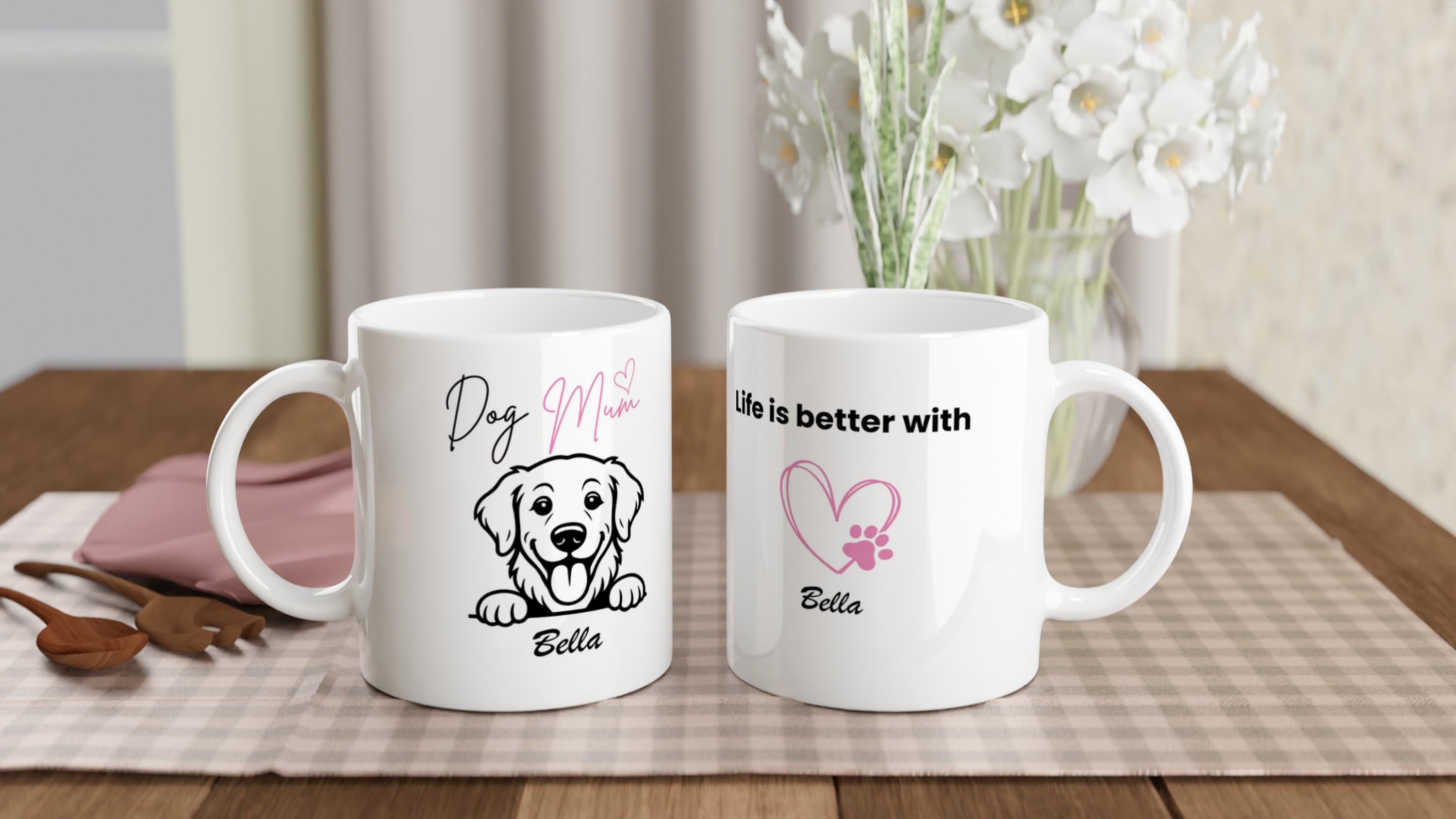 Golden Retriever Dog Mum Mug | Personalised Dog Mum Ceramic Mug