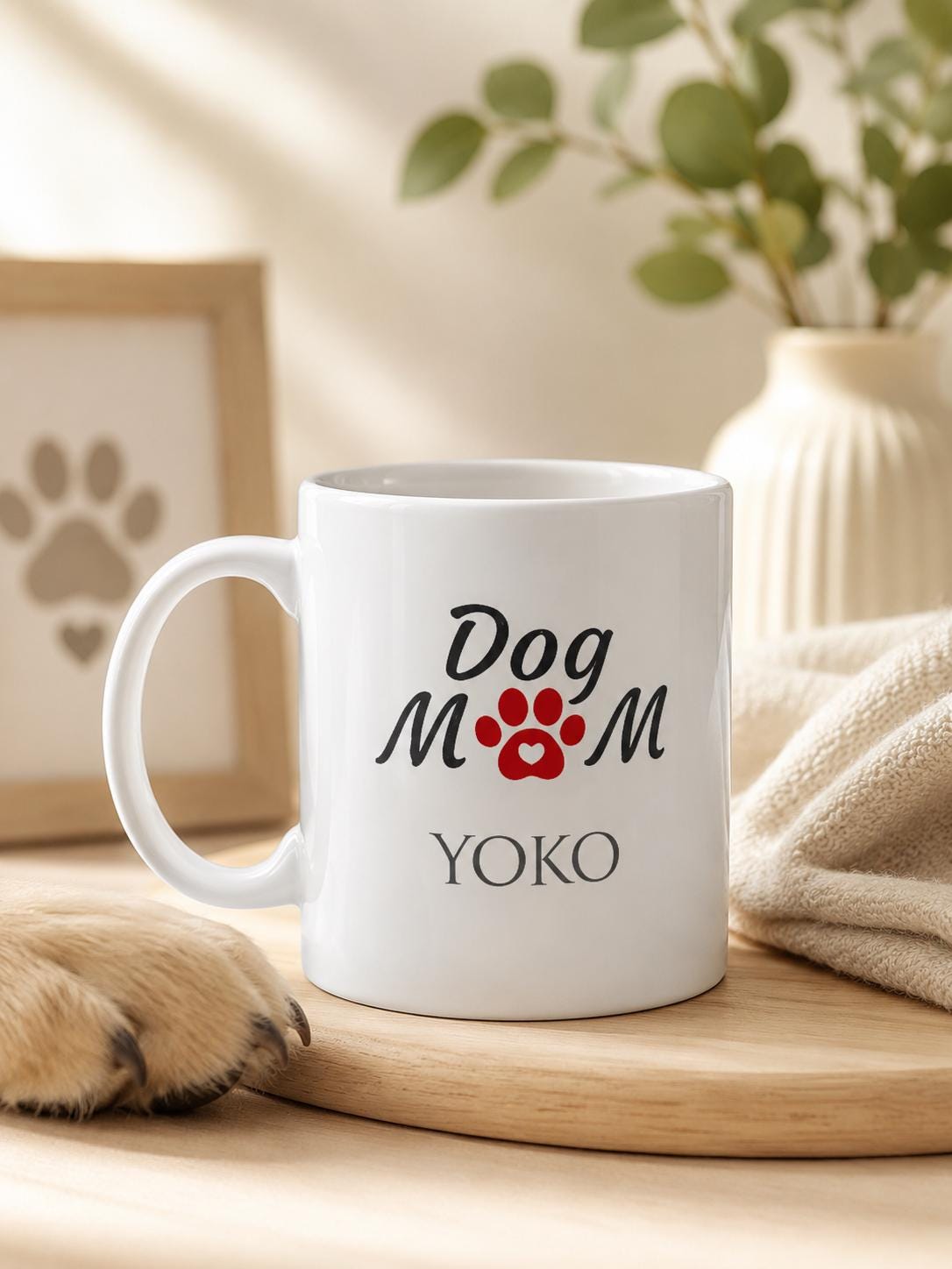 Personalised Dog Mum Mug | Custom Dog Name Coffee Cup | Ceramic 11oz