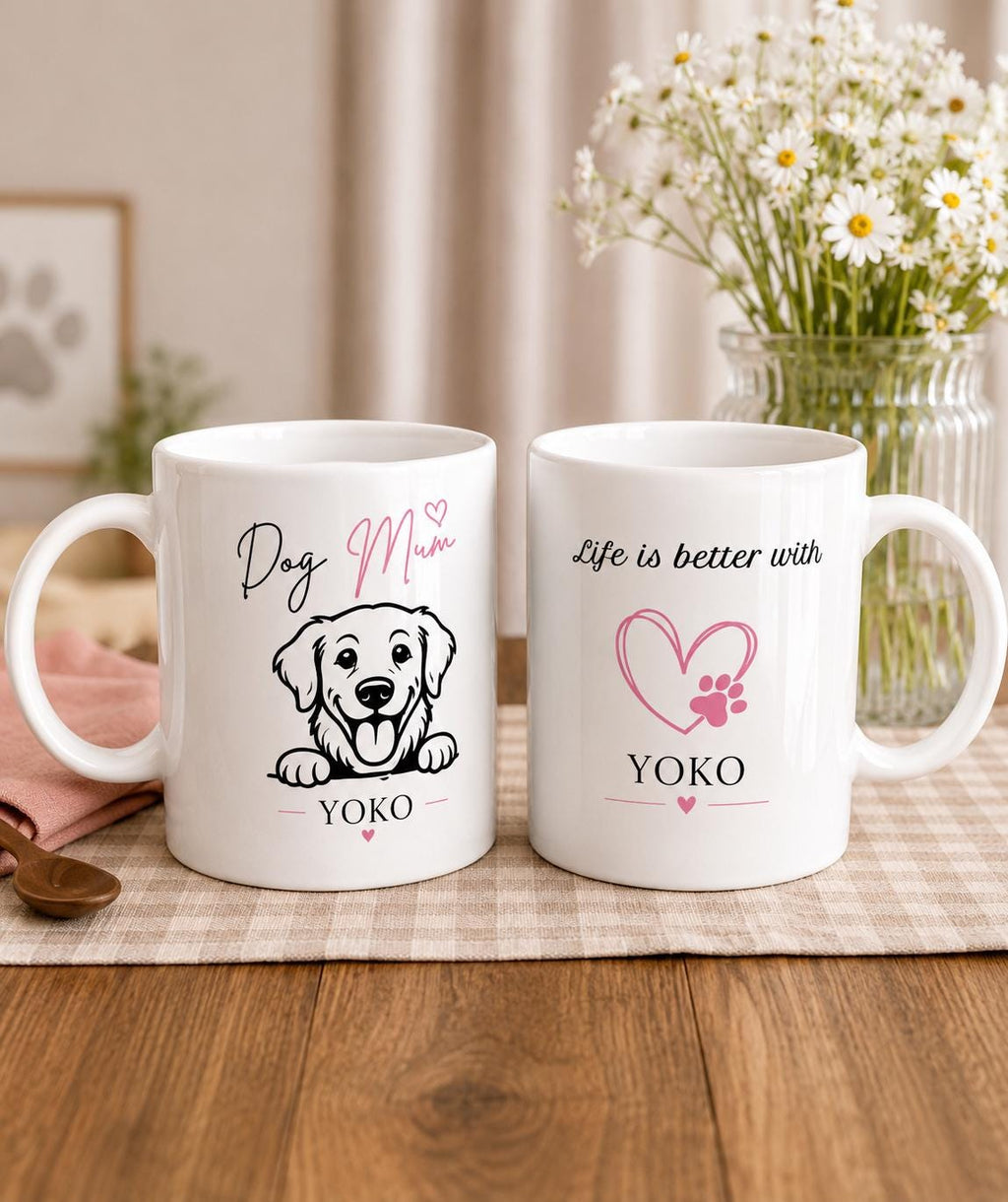 Golden Retriever Dog Mum Mug | Personalised Dog Mum Ceramic Mug
