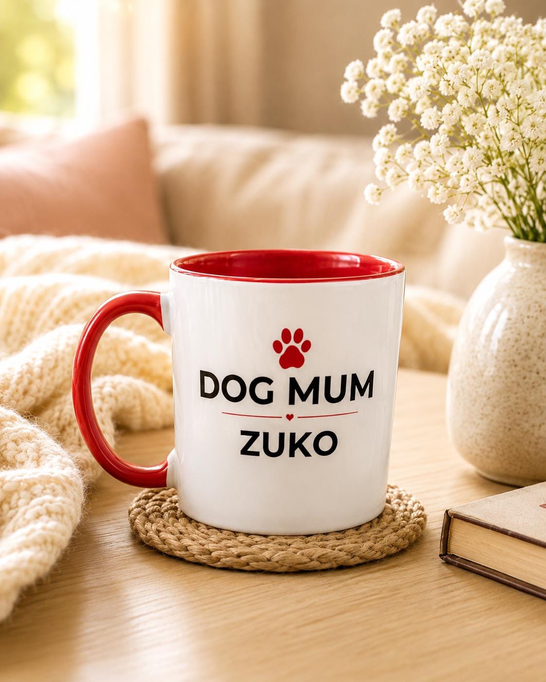 Dog Mum Gift | Personalised Dog Mum Mug | Custom Dog Name Coffee Mug | PawVibe